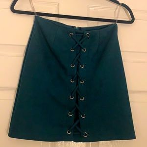 Green skirt